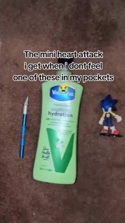 Everything must be in my pockets