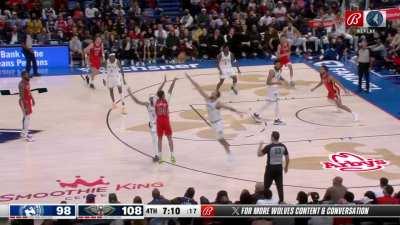 [Highlight] Nickeil Alexander-Walker 5 point sequence that helped surge the Wolves to a win