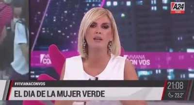 Viviana Canosa opinando acerca del 8M y las marchas