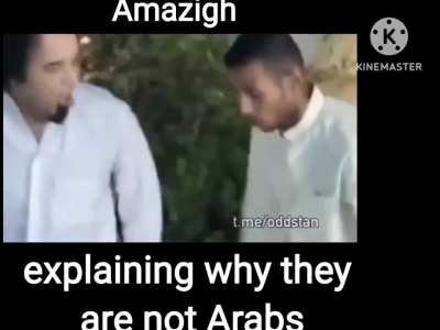 Amazigh explaining how they are not arabs