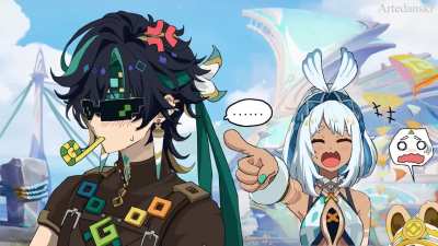 Mualani and Kinich in animated short