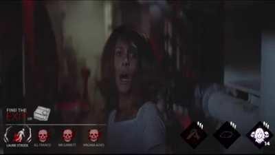 When you're the last injured survivor and killer has tombstone + tuft of hair