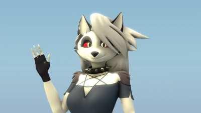Loona waves at you 👋🐺 (Animation by ArtianS)