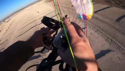 Youtuber Anthony Vella crashes his paramotor glider