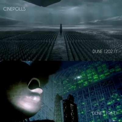 Dune 1984/2021 - A side by side comparison (by Cinepolis on Instagram)