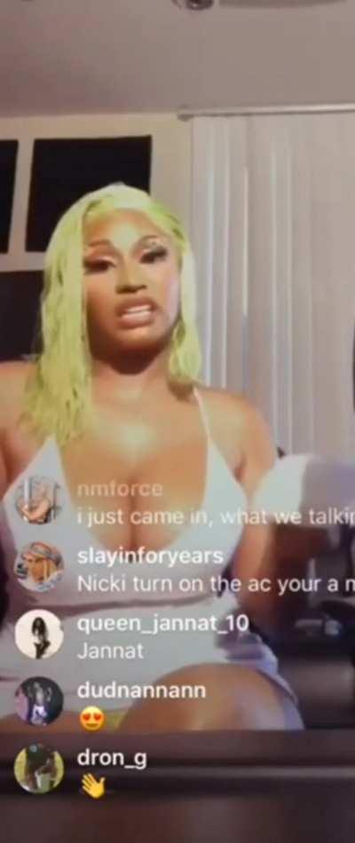 Listen to Nicki Minaj talking about her husband's cock it's perfect goon fuel. Sound on