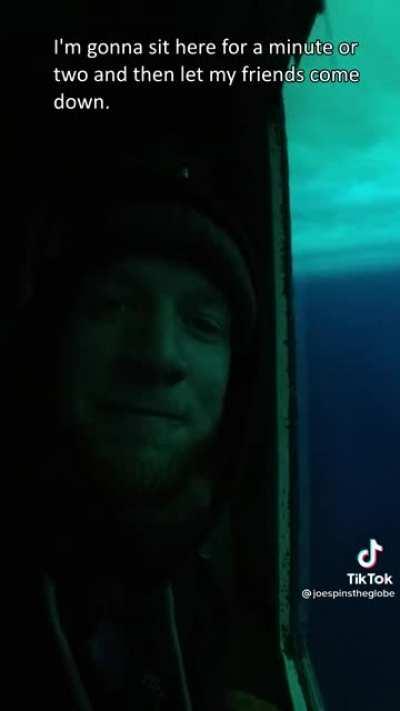 Underwater observation tank in Antarctica