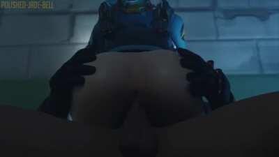 Graffiti Tracer Cowgirl Creampie (Polished-Jade-Bell) [Overwatch]