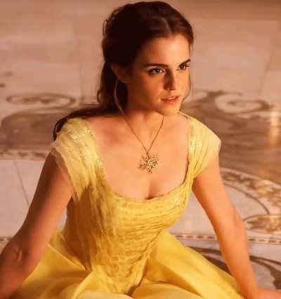 Emma Watson on her knees ready to service