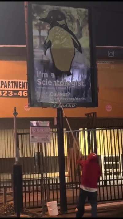 Most realistic Scientology billboard 😂