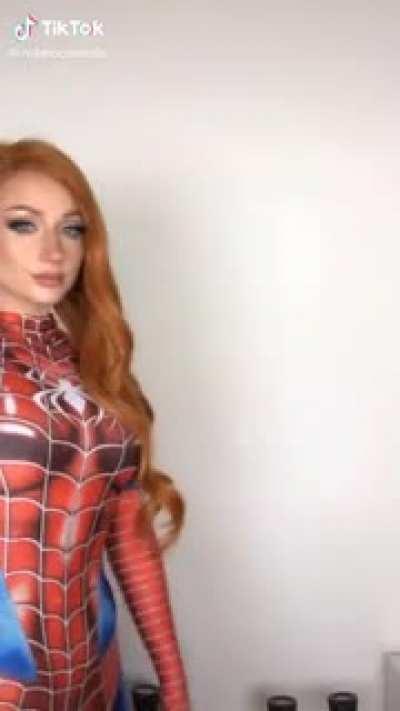 Rebeccaseals as Spider Girl (Be honest guys)