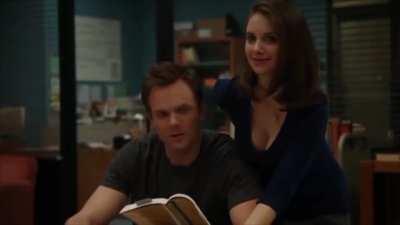 Alison Brie getting told to show more cleavage