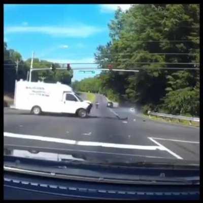 Hope that biker has a change of pants