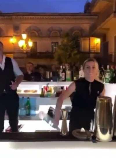 May i have one alcohol, please?