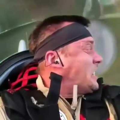If you were wondering what’s happening to the pilot during an air show... here it is.