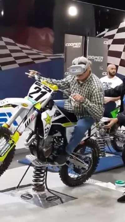 Guy being a dude in his 70s