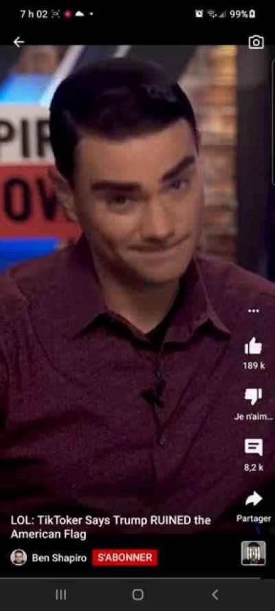 Ben Shapiro OWNING 4 yrs old kid in YouTube shorts