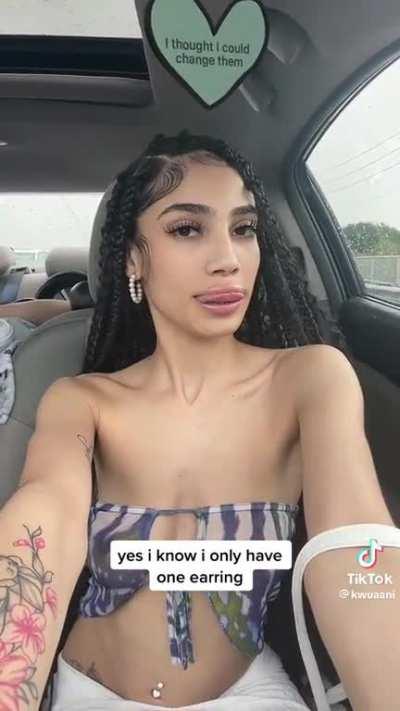 She tried to hide em 