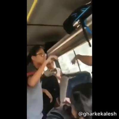 to get the window seat on school bus