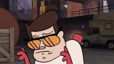 He is letting them know we need a pyro on the team caw caw