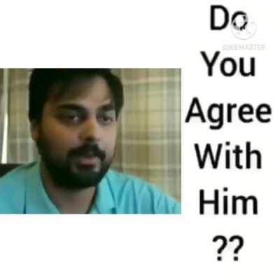Do you agree with him⁉️