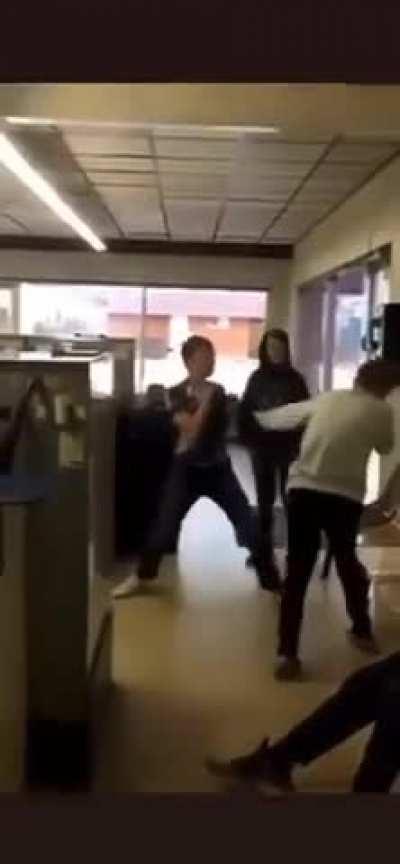 There Fighting over a girl