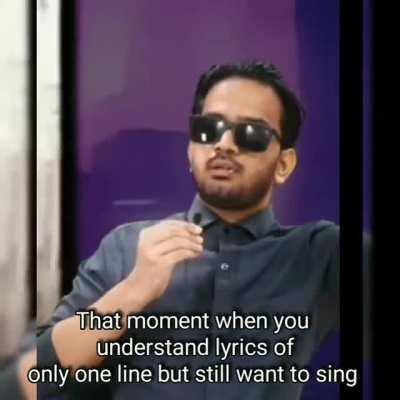 Ever tried singing non-sense lyrics with rhythm 😂