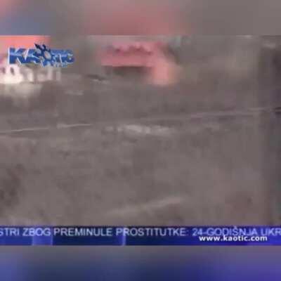Wcgw playing a lute in a bear enclosure