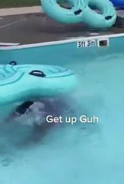 Its only three feet of water Guh