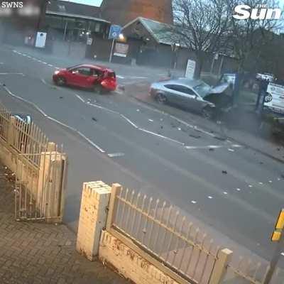 Audi driver ploughs into back of a learner in VW before fleeing scene