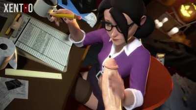 Miss Pauling keeping busy (Xentho) [Team Fortress 2]