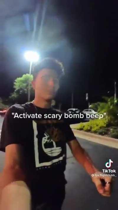 Drone falls out of the sky after losing signal so a person who found it points the owner in the right direction.