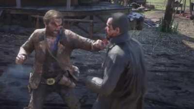 The lawmen sent their champion to face Arthur in single combat