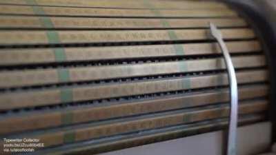 Typewriter with tons of letters/words