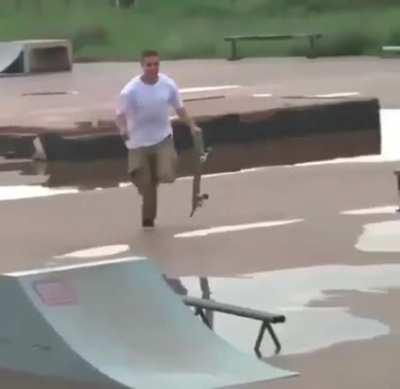 Remember kids, always wear a helmet!