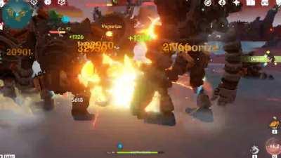 C6R5 Dehya vs. Quad Ruin Guards