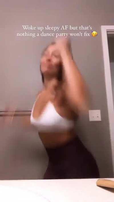 Dancing with herself