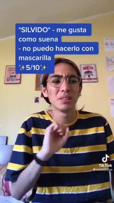 I was talking to my niece about this subject, and I asked her if she ever saw one in the Spanish side of tik tok, she said that not really, and yesterday she showed me this one. He is eating his 