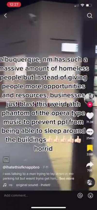 Walgreens playing Carti to get rid of homeless