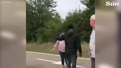 Two migrants trying to reach UK hidden in Brit family's roof box wound up 100 miles deeper in France