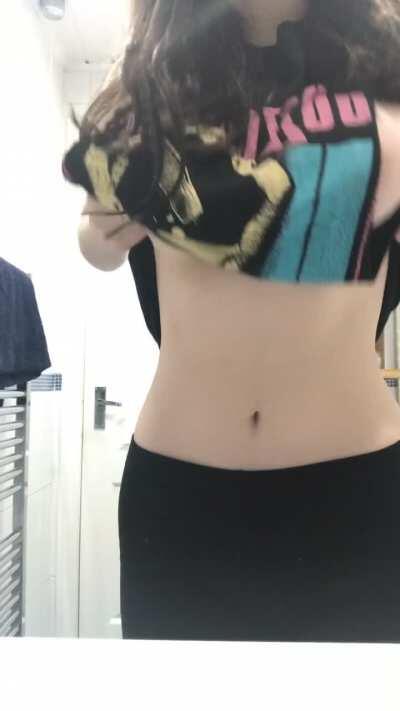 unfortunately my boobs are a little big for this top 😭. [21f]