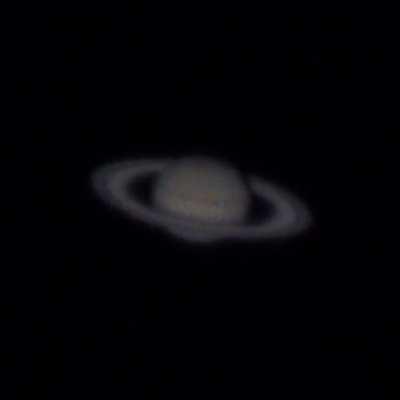 An unprocessed live view of Saturn; straight from my 12