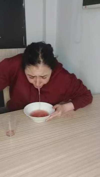 I already learned to self-vomit