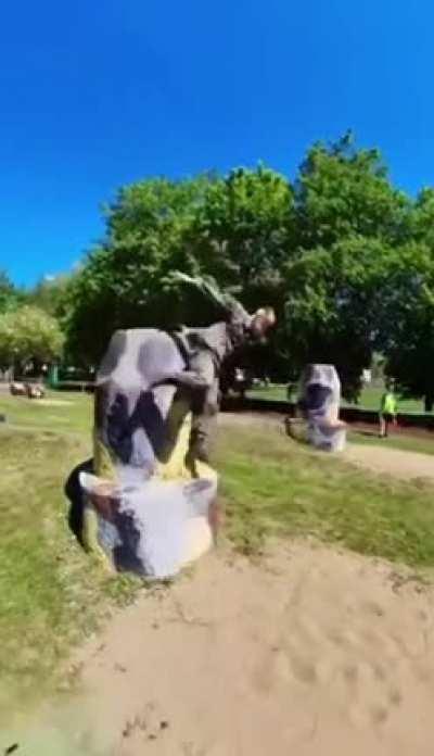 This Polish solider on an obstacle course.