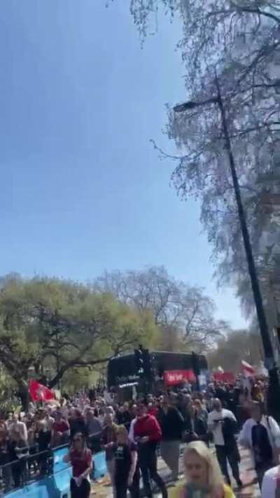 Just thousands of conspiracy theorists in London, nothing to see here!