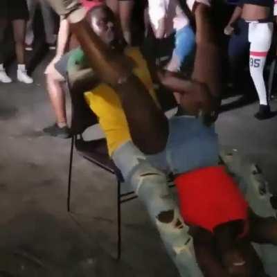 It ain't molestation. It's a Jamaican dance called daggering.