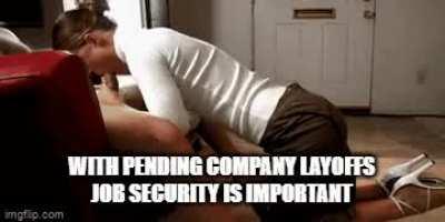 I'm not gay, I'm just trying to keep my job. I hate job hunting.