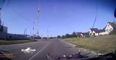 Distracted by a phone instead of looking both ways before crossing a busy intersection