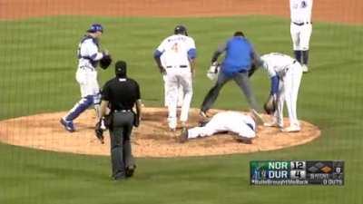 HMFT after taking a baseball to the face