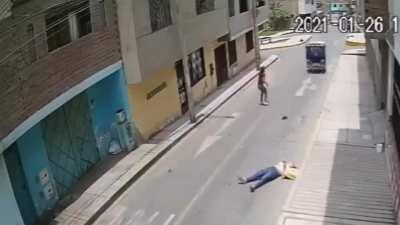 Police officer tries to stop speeding vehicle